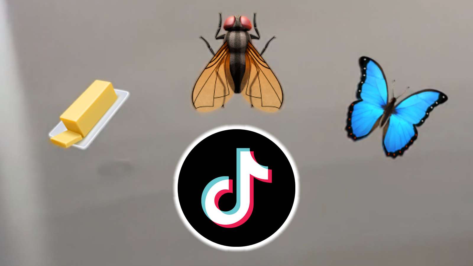 TikTok logo next to emojis