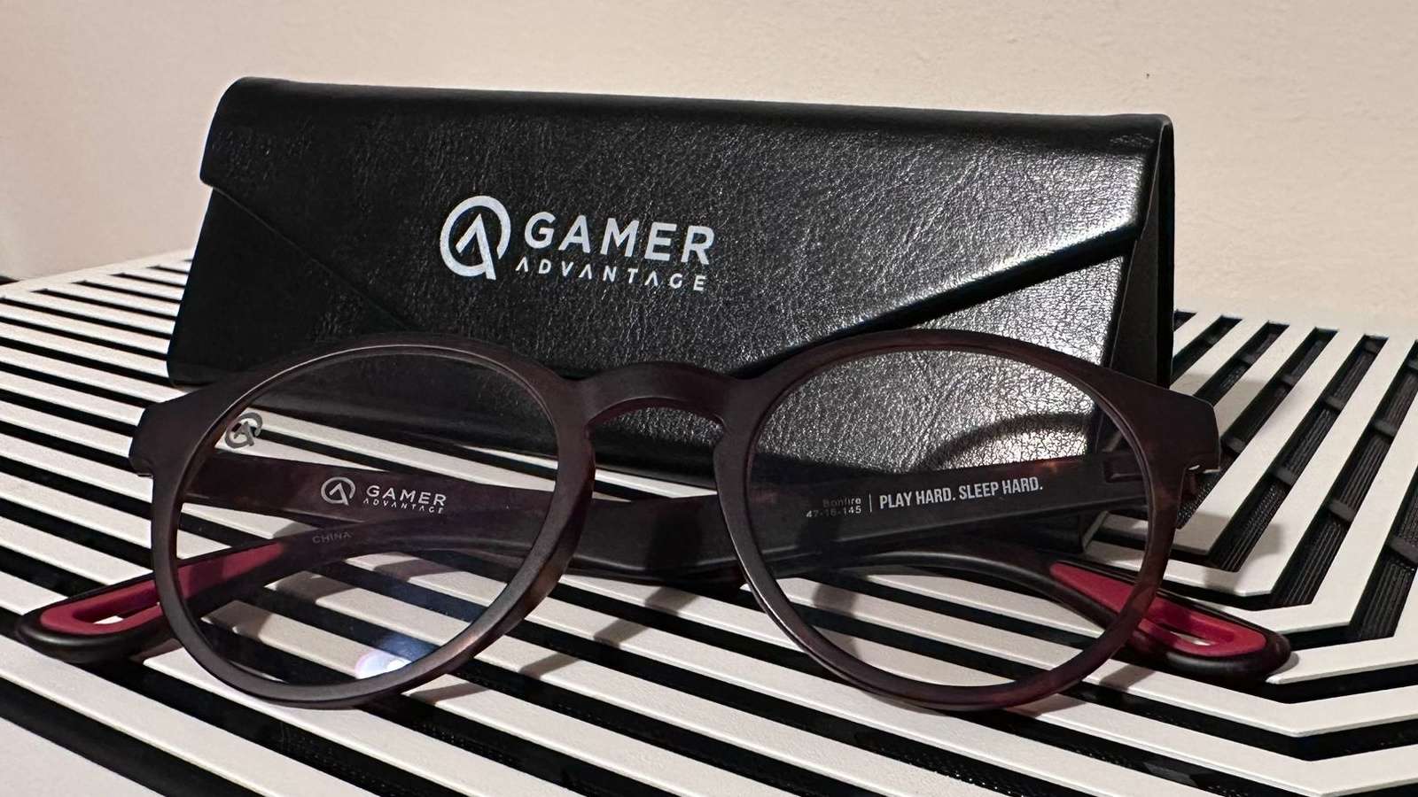 Gamer Advantage glasses and case