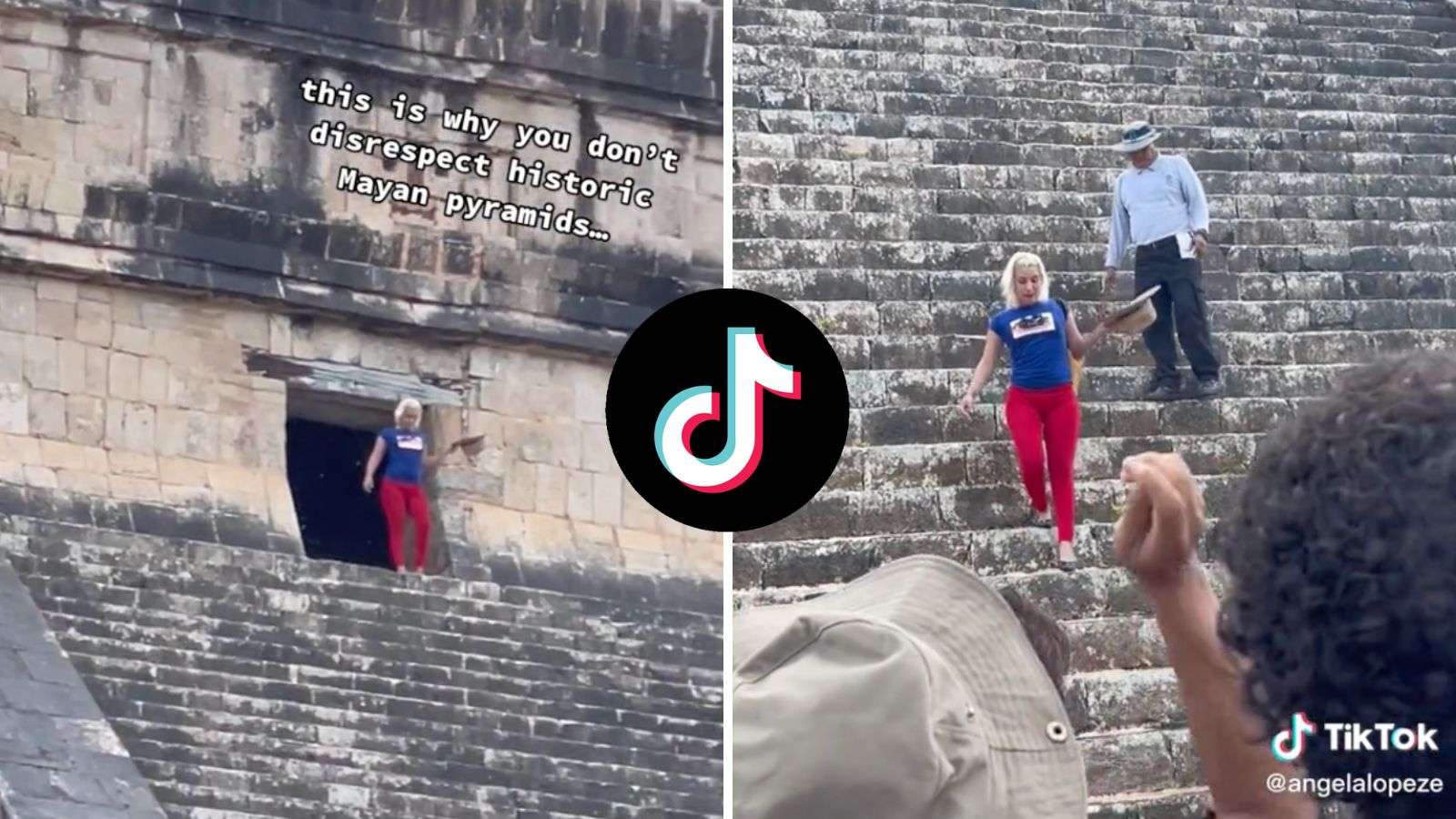 Viral TikTok shows tourist getting booed for climbing ancient Mayan pyramid in Mexico