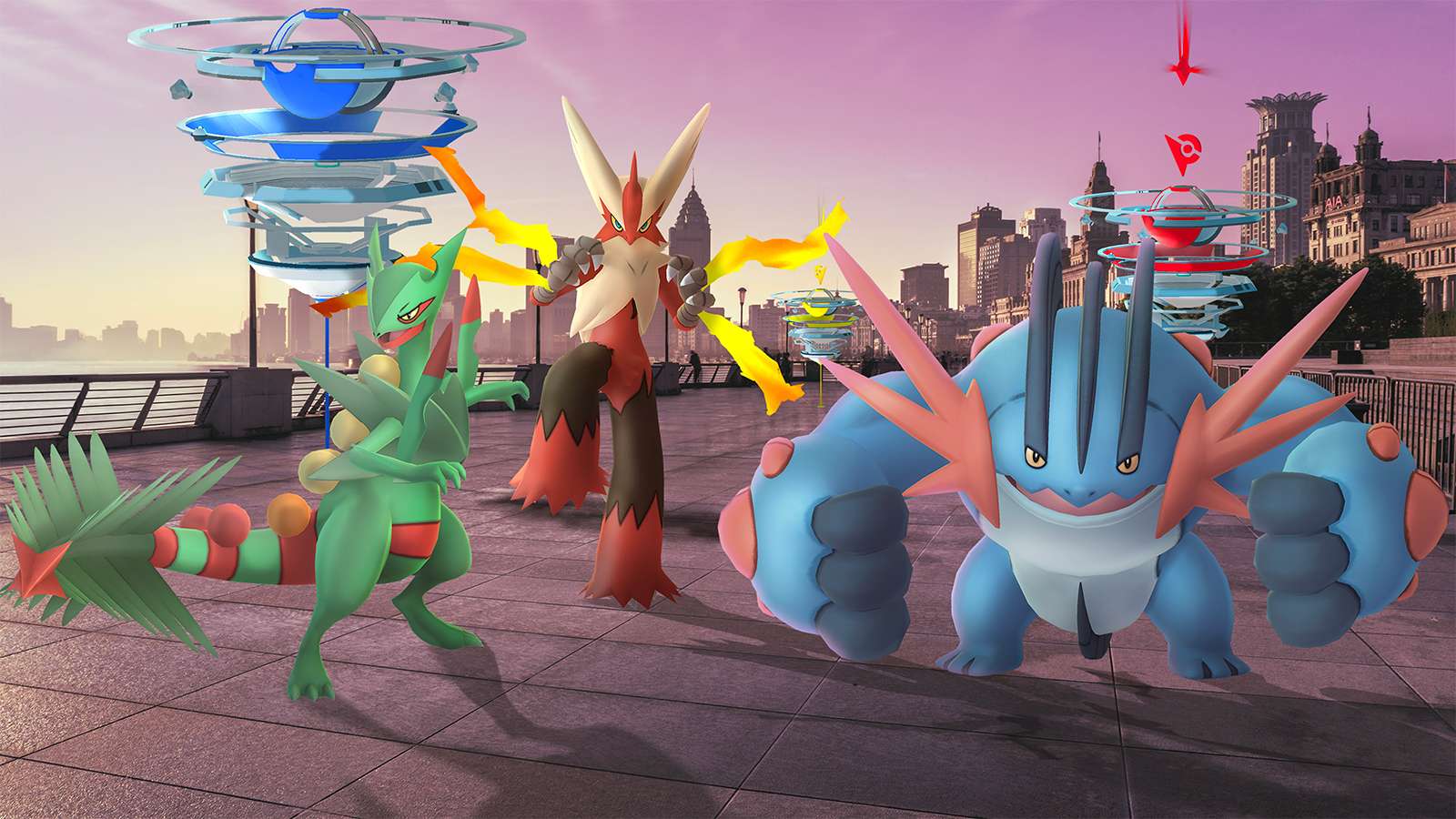 A poster for the Pokemon Go Heading to Hoenn Mega Raid Day