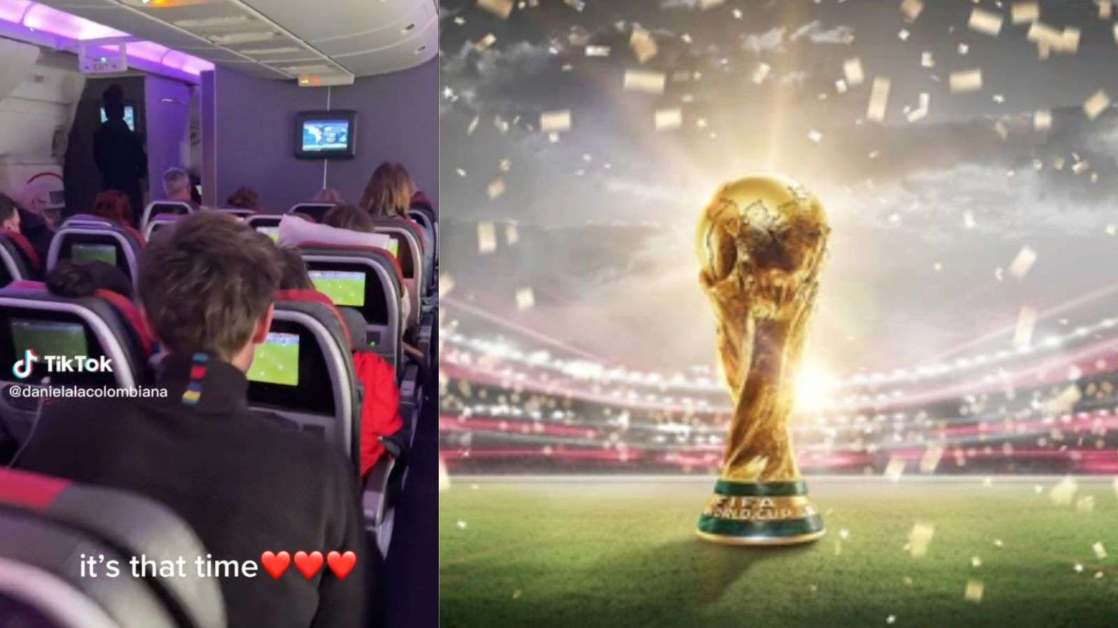 TikTok world cup airplane