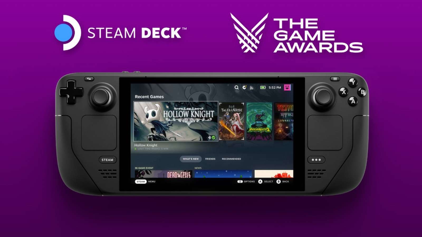 Steam Deck The Game Awards promo screenshot