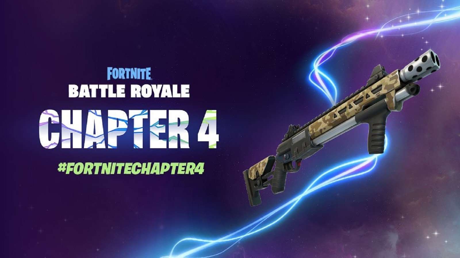cover art featuring the new thunder shotgun in fortnite chapter 4 season 1