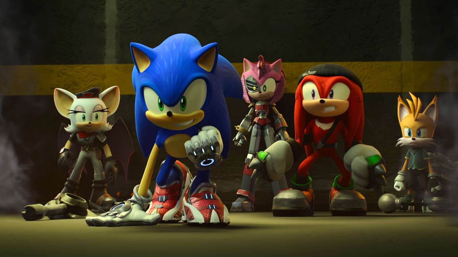 Sonic and the cast of Sonic Prime on Netflix