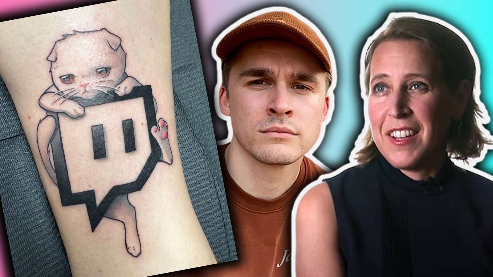 YouTube CEO responds to Ludwigs twitch logo tattoo
