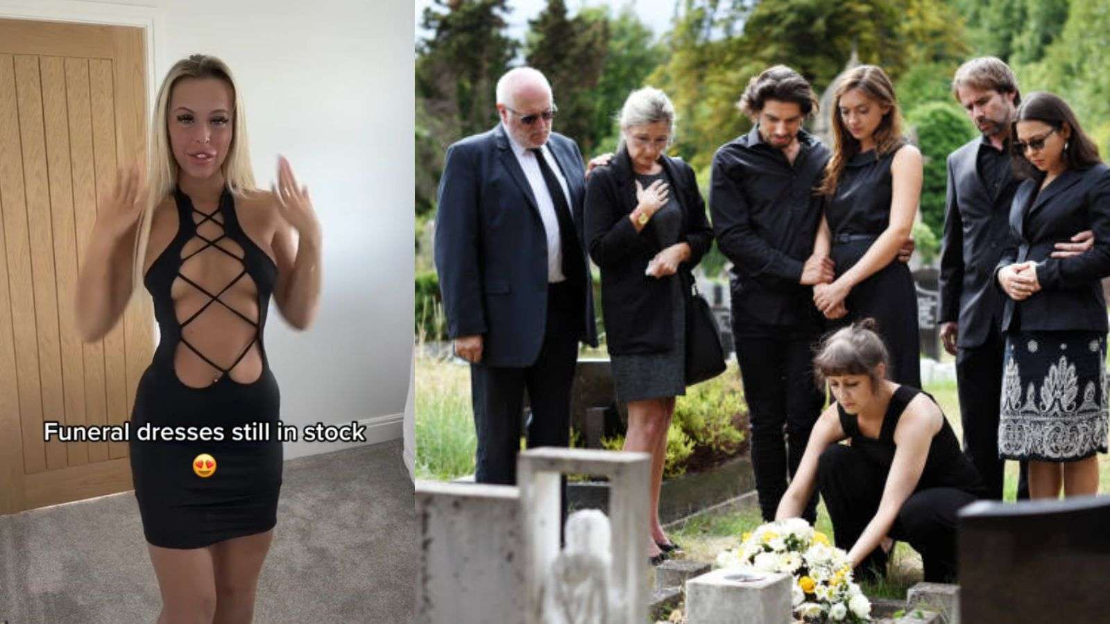 tiktok funeral dress