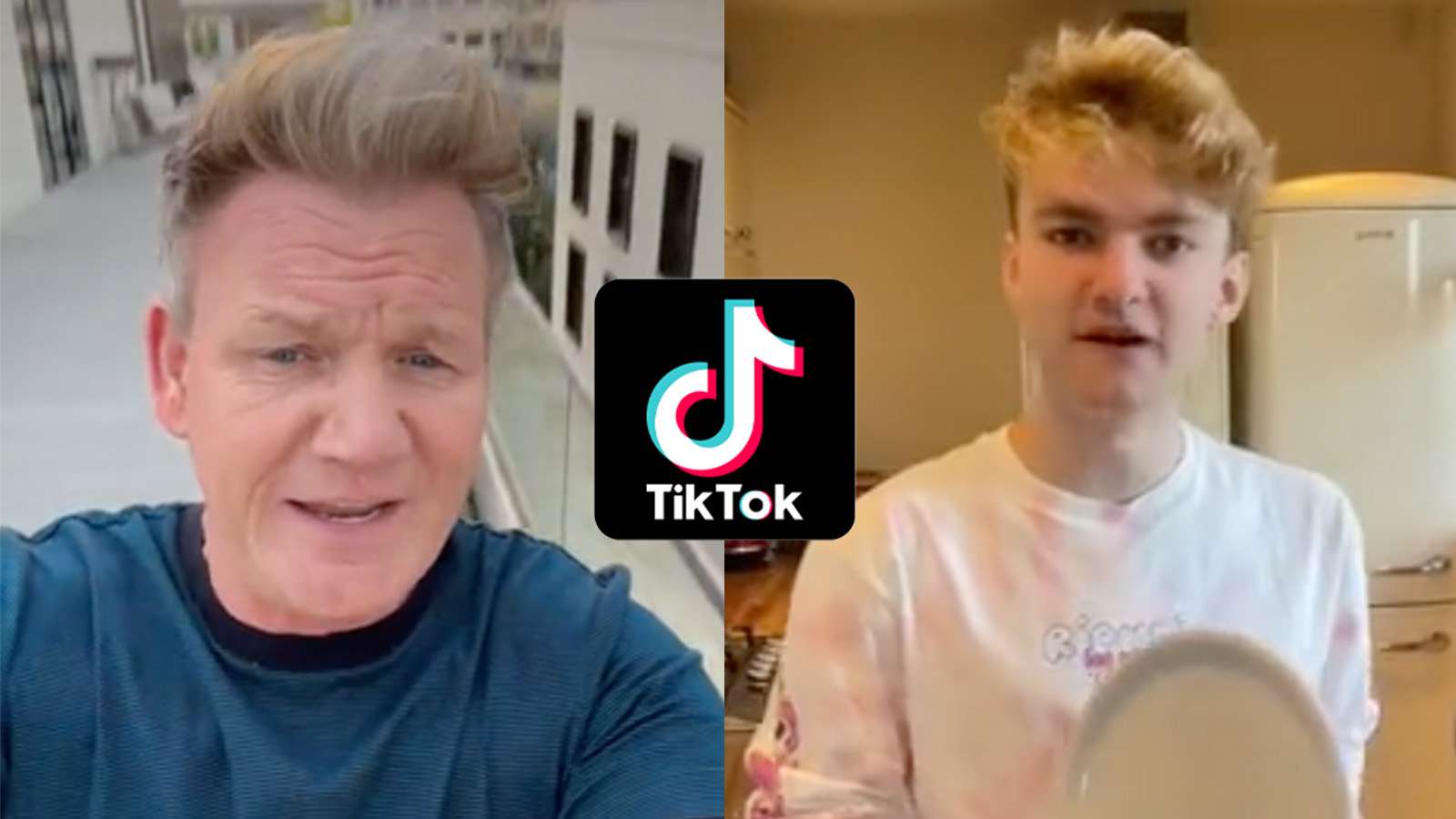 Gordon Ramsay next to TommyInnit with TikTok logo