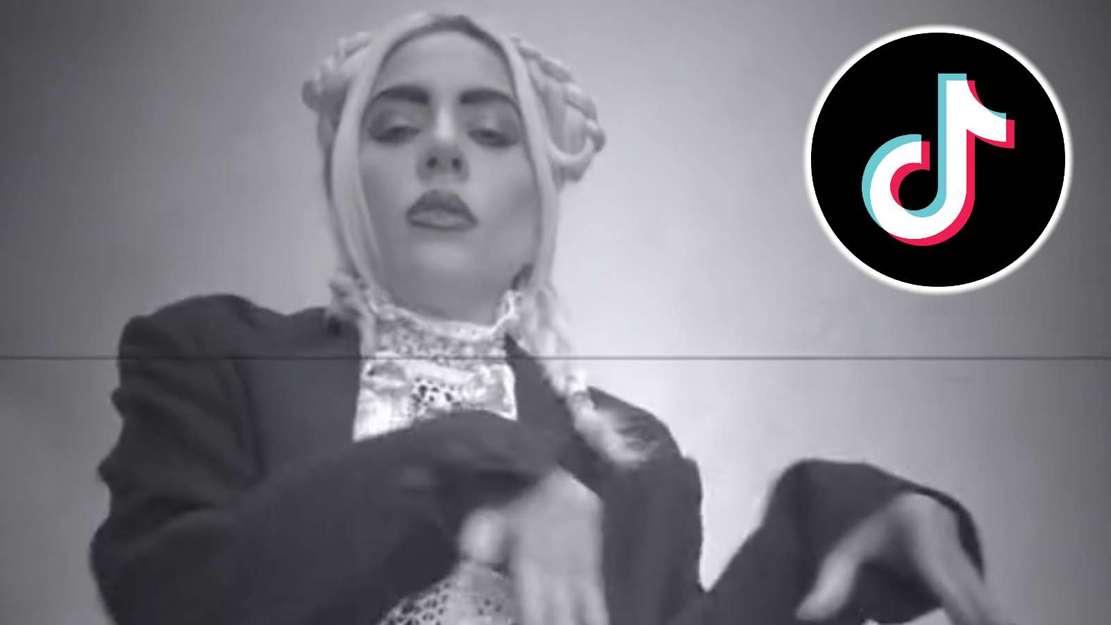 Lady Gaga in a TikTok video