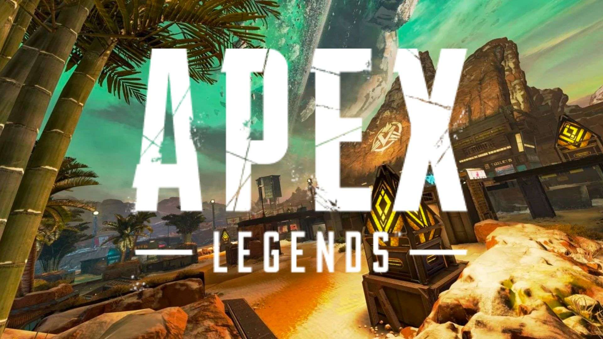Arenas map in Apex Legends with game logo on top