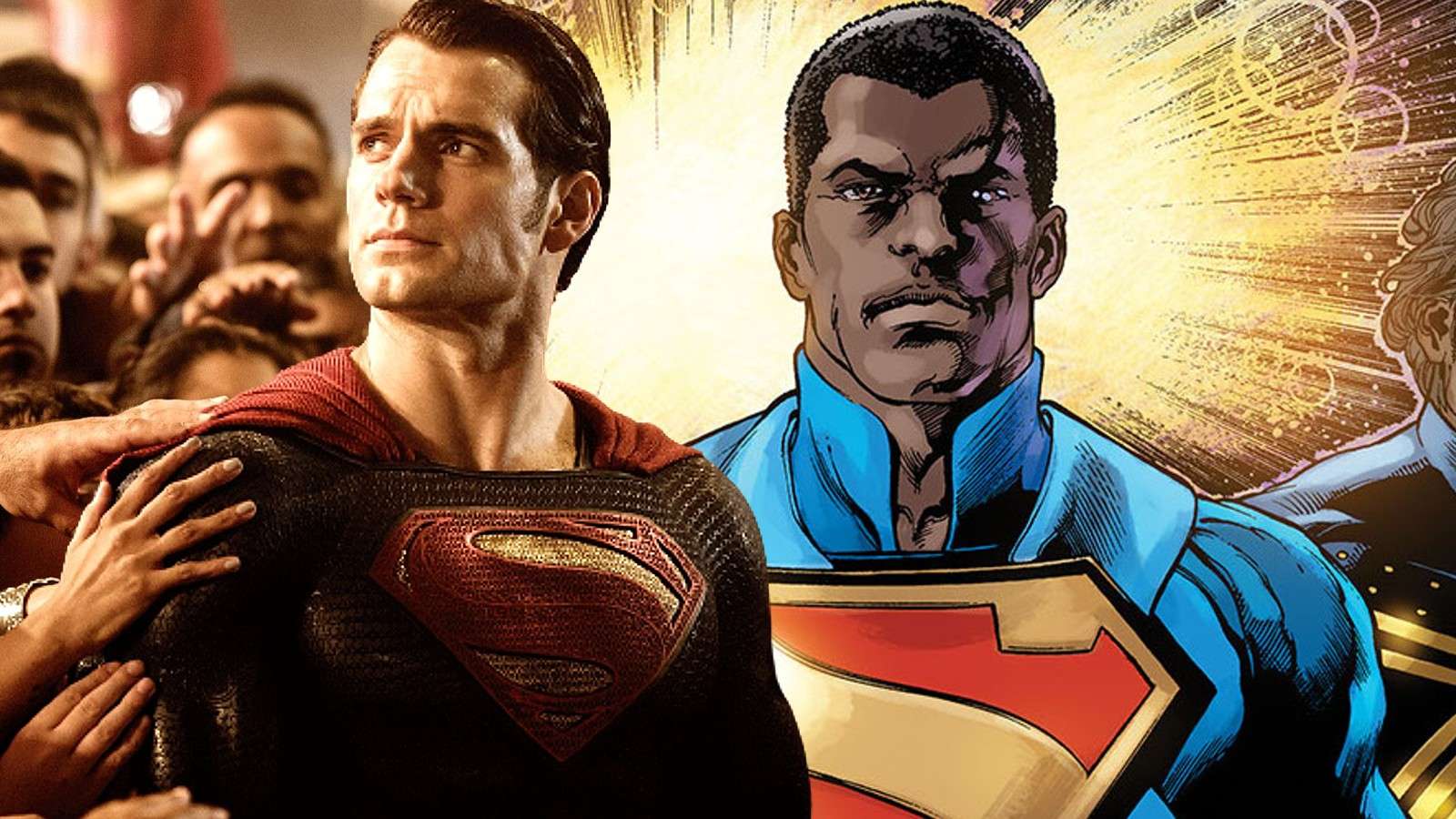 Henry Cavill as Superman and Black Superman