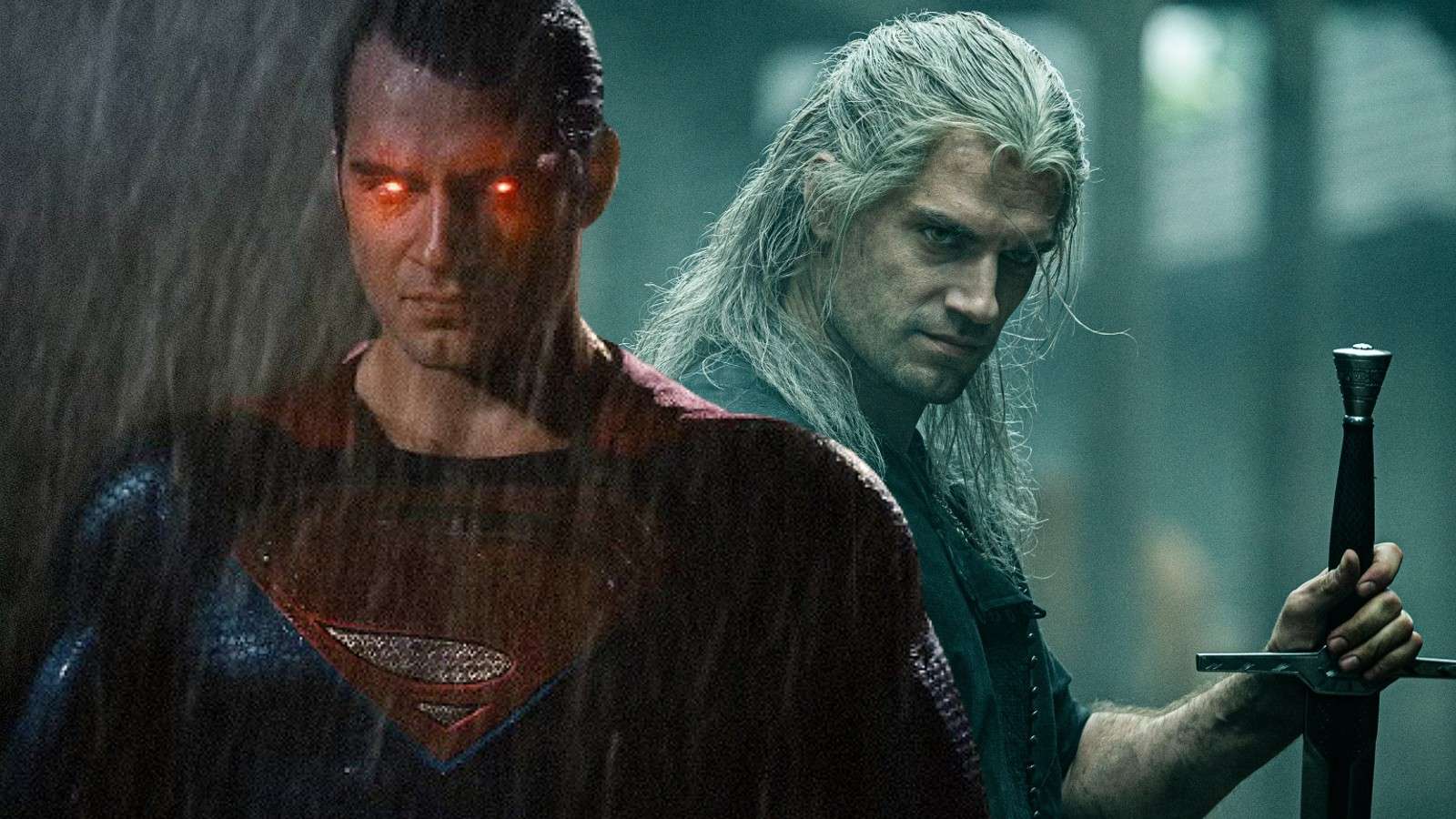 Henry Cavill as Superman and Geralt of Rivia in The Witcher