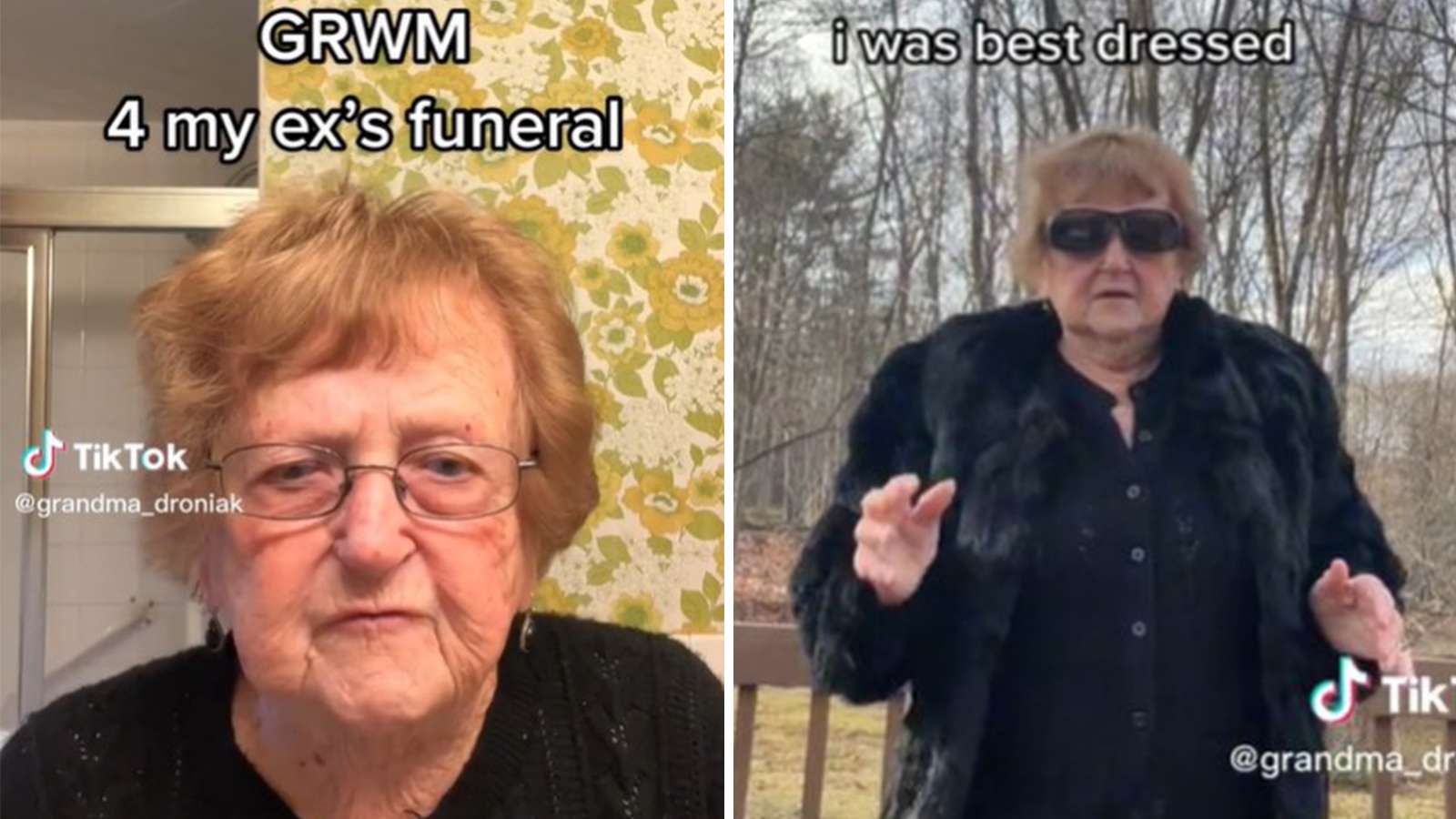 TikTok granny slays her exs funeral
