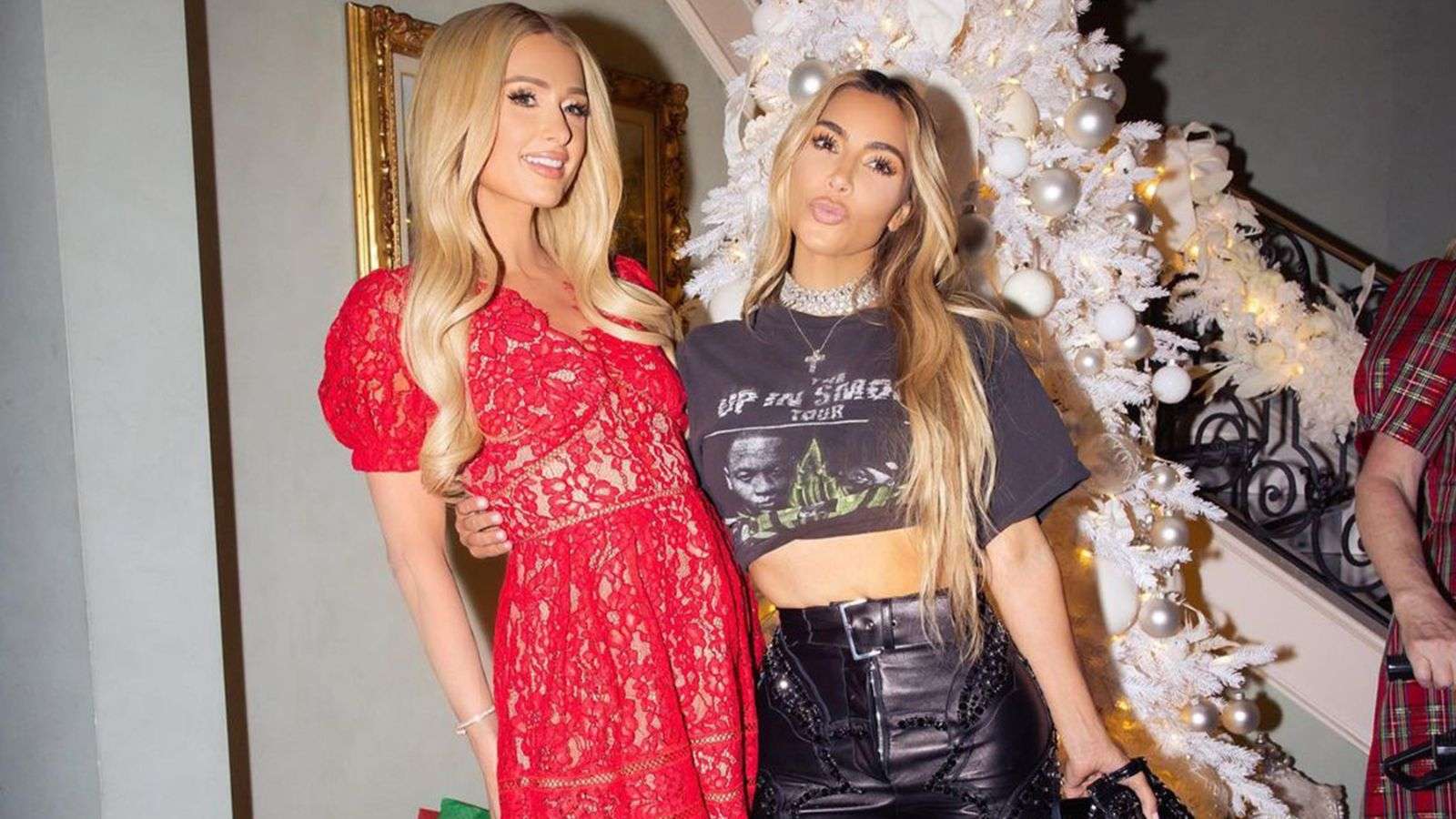 Fans blast Kim Kardashian for outfit at Paris Hilton's Christmas party