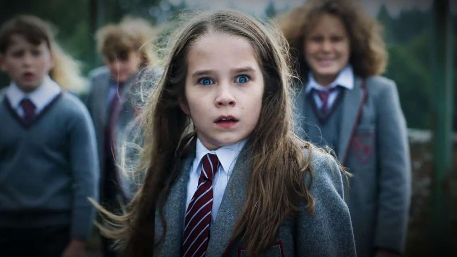 Alisha Weir as Matilda in the Netflix musical