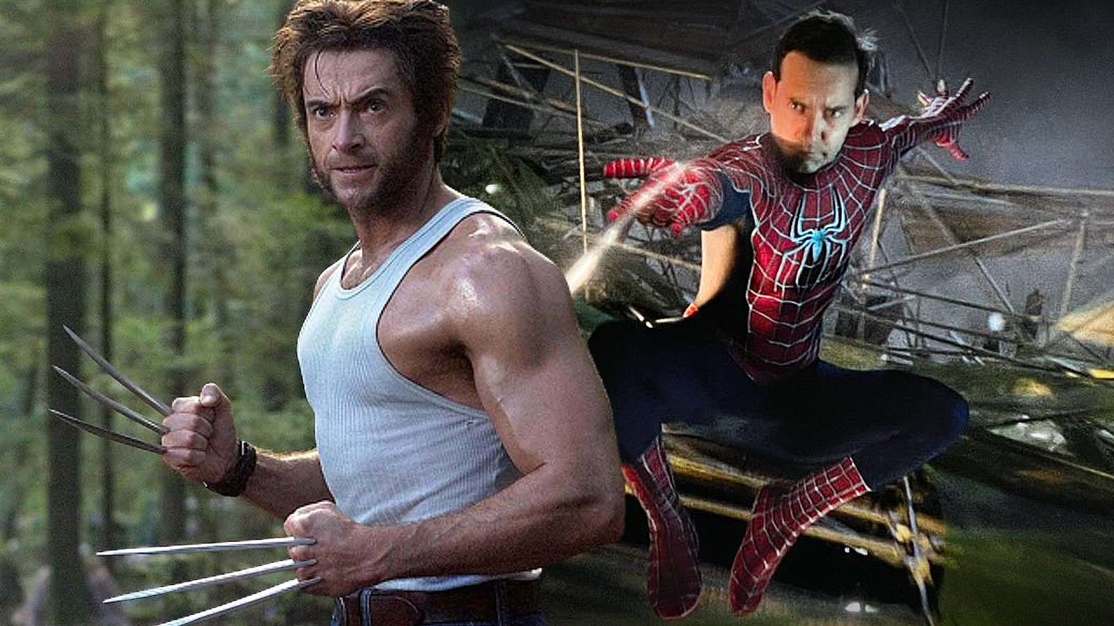 Hugh Jackman as Wolverine and Tobey Maguire as Spider-Man, who are rumored to return for Avengers: Secret Wars
