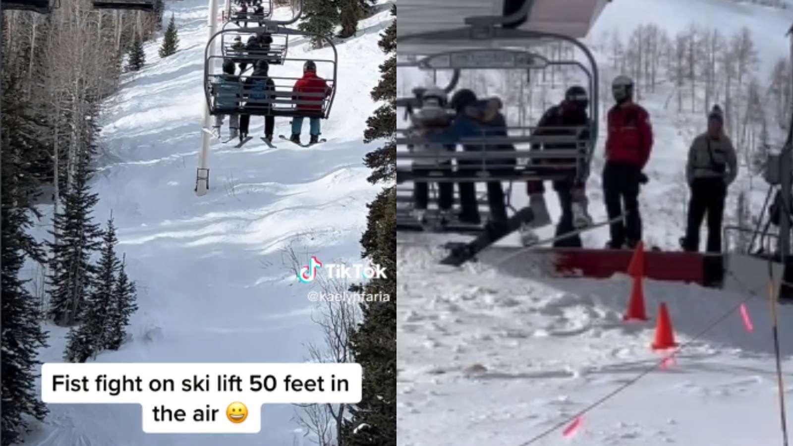 florida men fight on ski lift