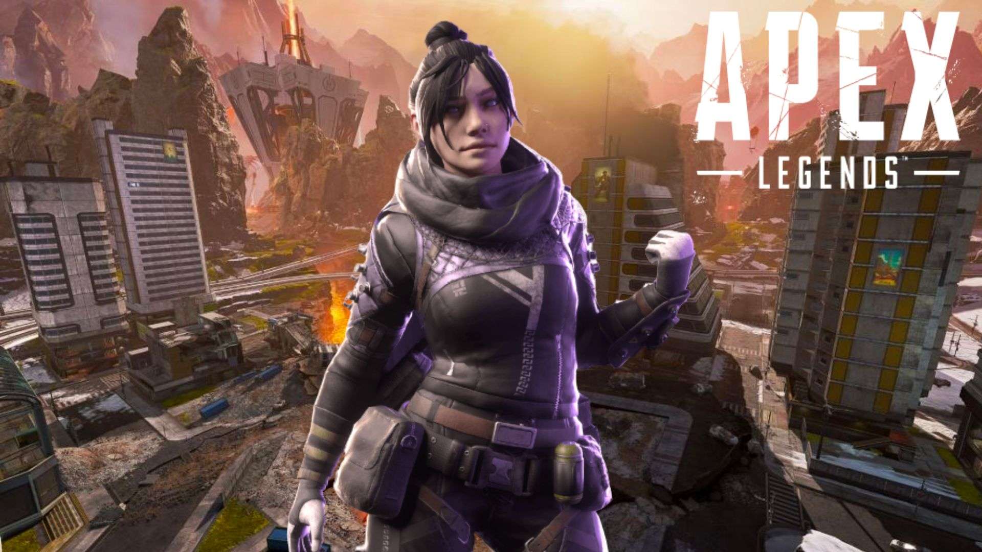 Wraith stood on Fragment in World's Edge in Apex Legends