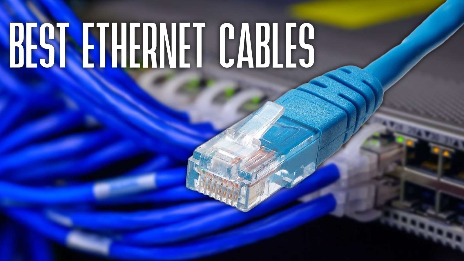 Ethernet cable over a server