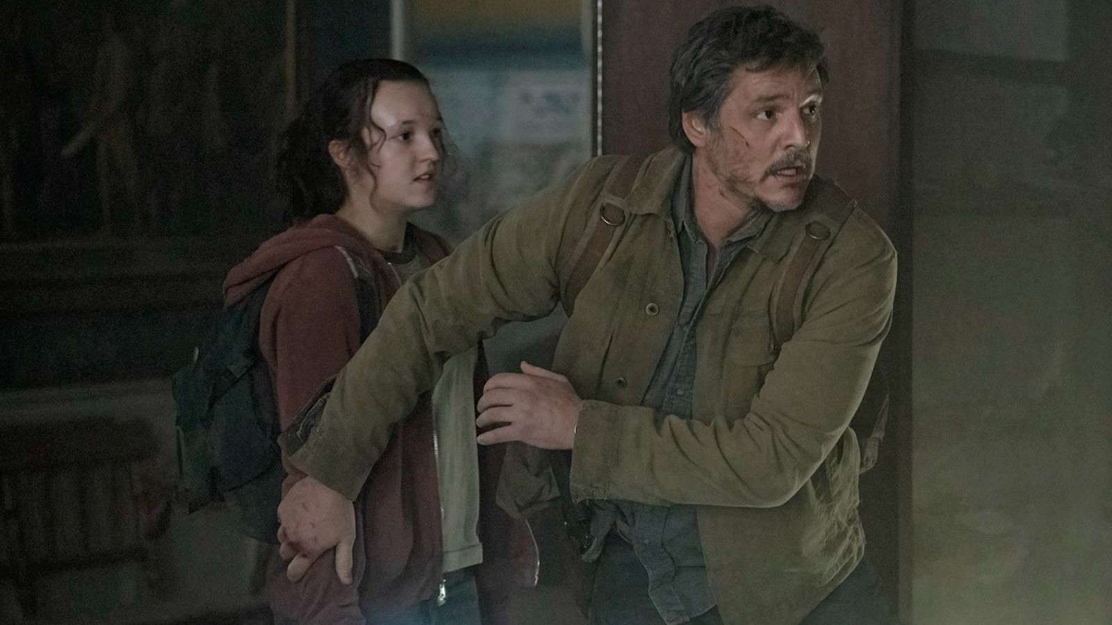 Pedro Pascal and Bella Ramsey as Joel and Ellie in The Last of Us HBO show