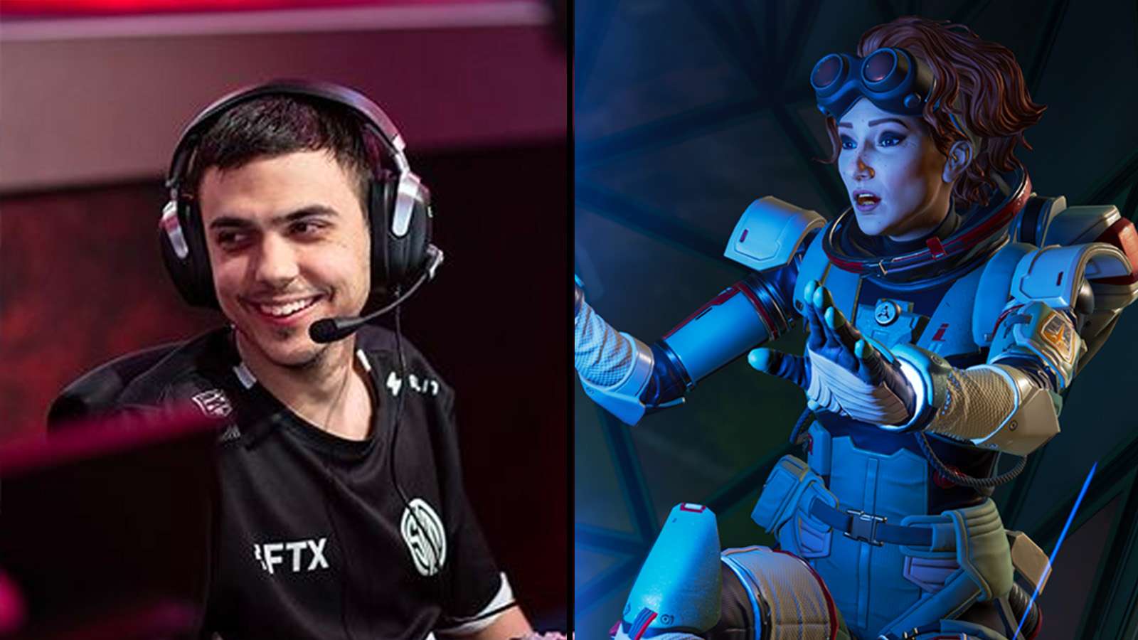 ImperialHal competing for TSM next to Horizon in Apex Legends