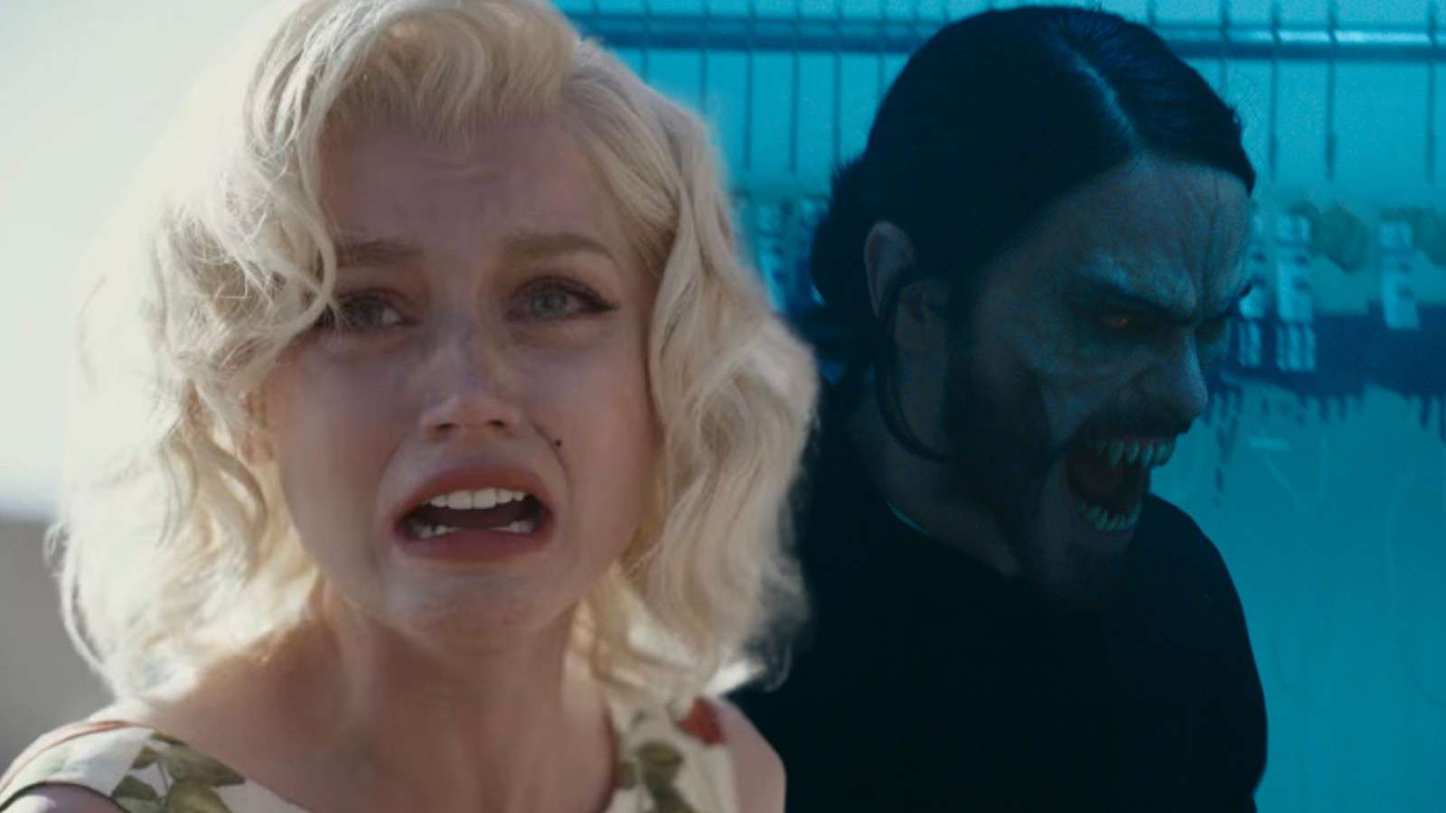Ana de Armas in Blonde and Jared Leto in Morbius, two movies nominated for multiple Razzies