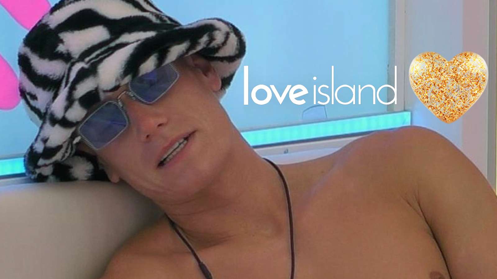 Love Island Will wearing sunglasses