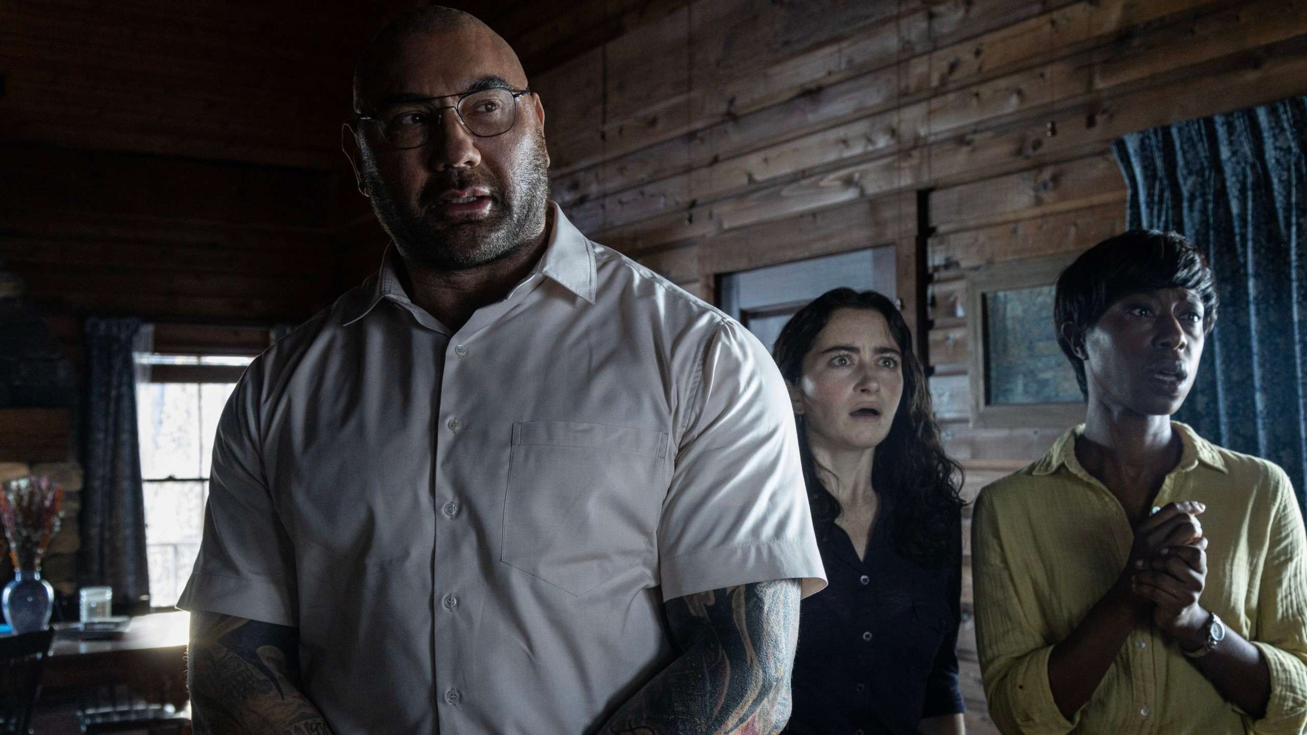 Dave Bautista as Leonard in Knock at the Cabin.