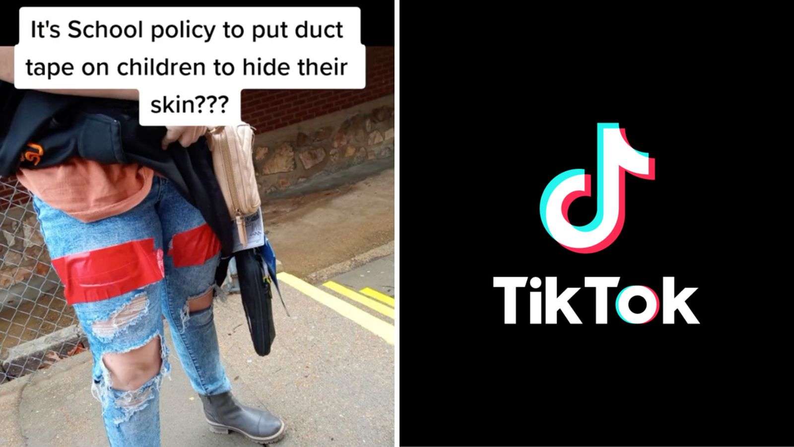 Mom fuming after school put duct tape over daughter’s ripped jeans