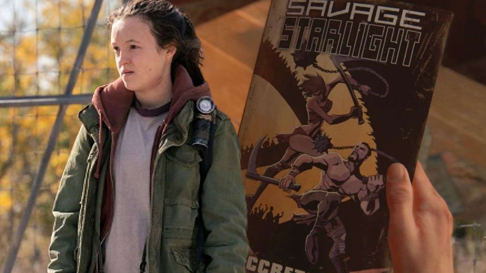 Ellie in The Last of Us and a Savage Starlight comic book