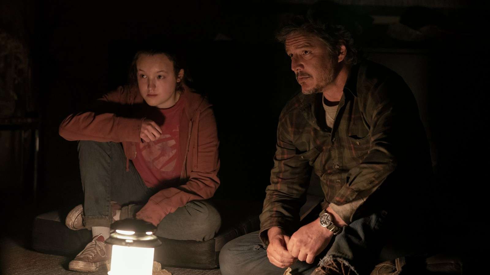 Bella Ramsey and Pedro Pascal in The Last of Us Episode 5