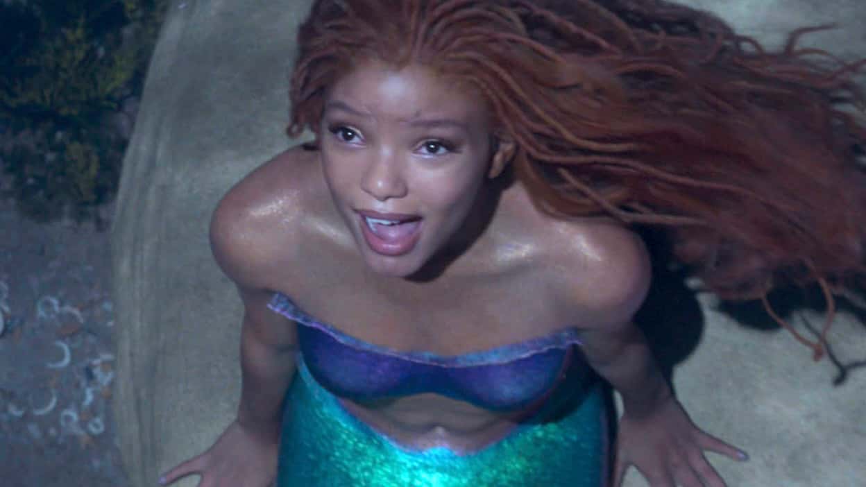 Halle Bailey in The Little Mermaid.