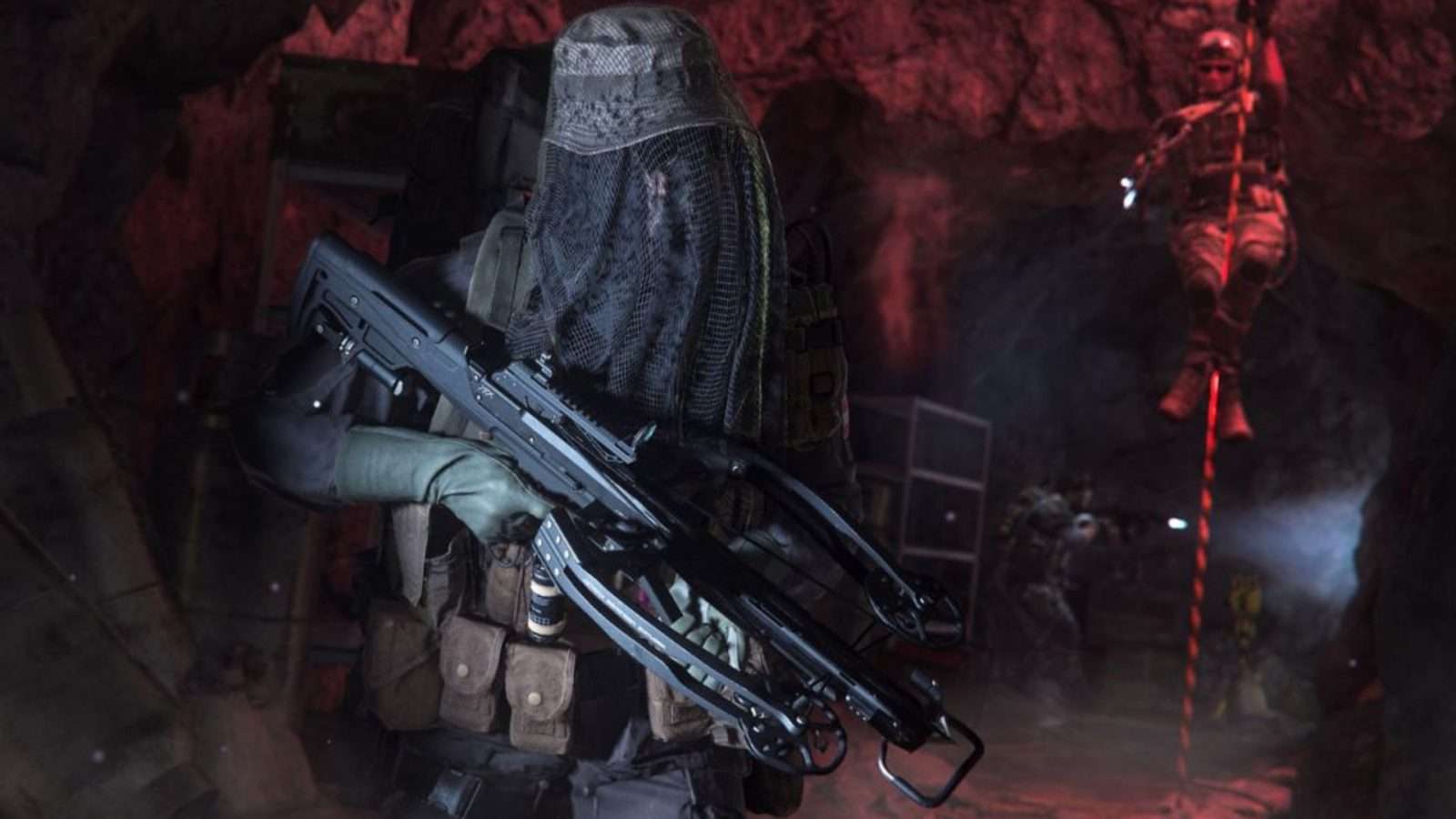 cod mw2 and warzone 2 operator wielding a crossbow