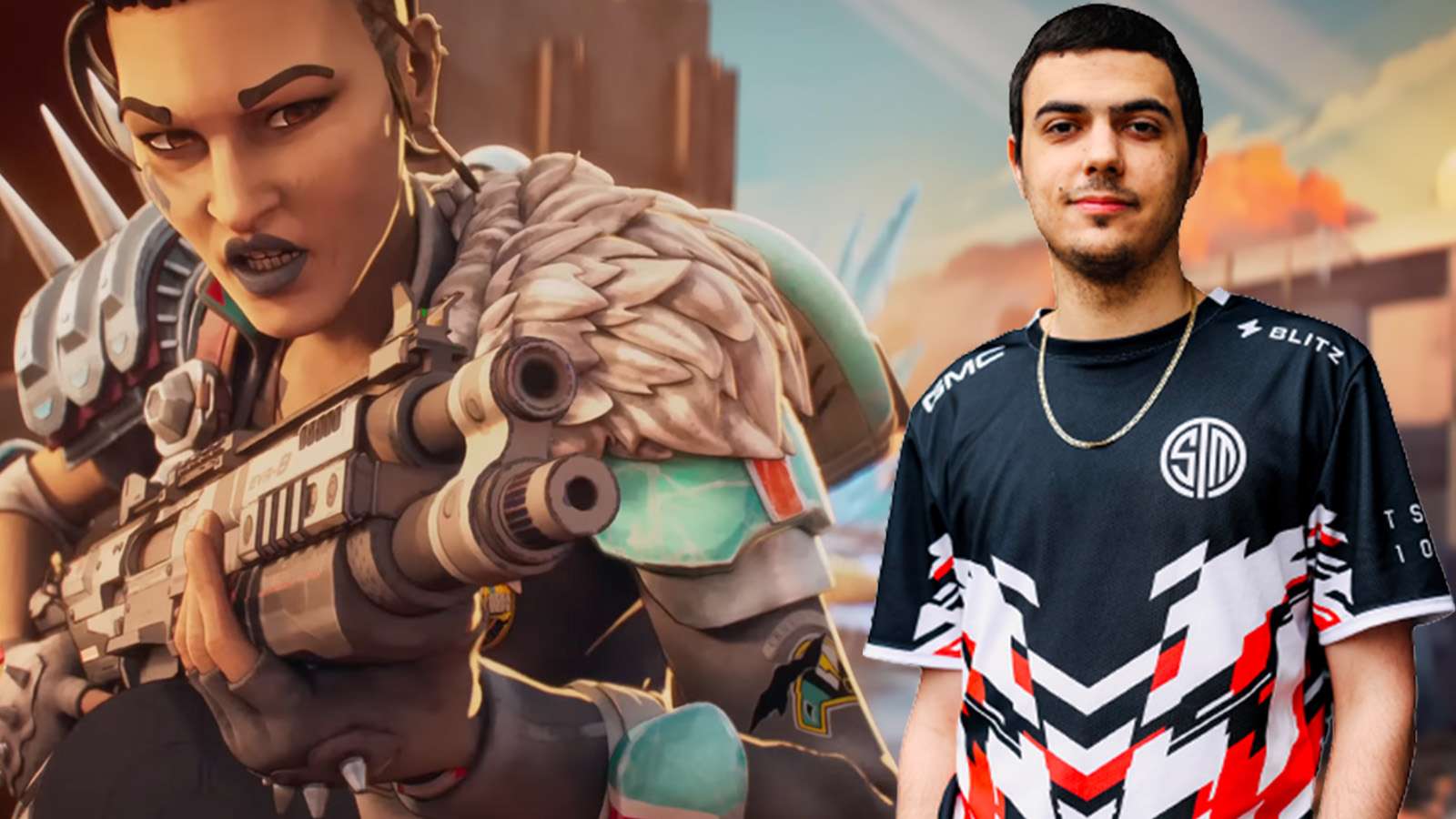 Mad Maggie from Apex Legends next to ImperialHal