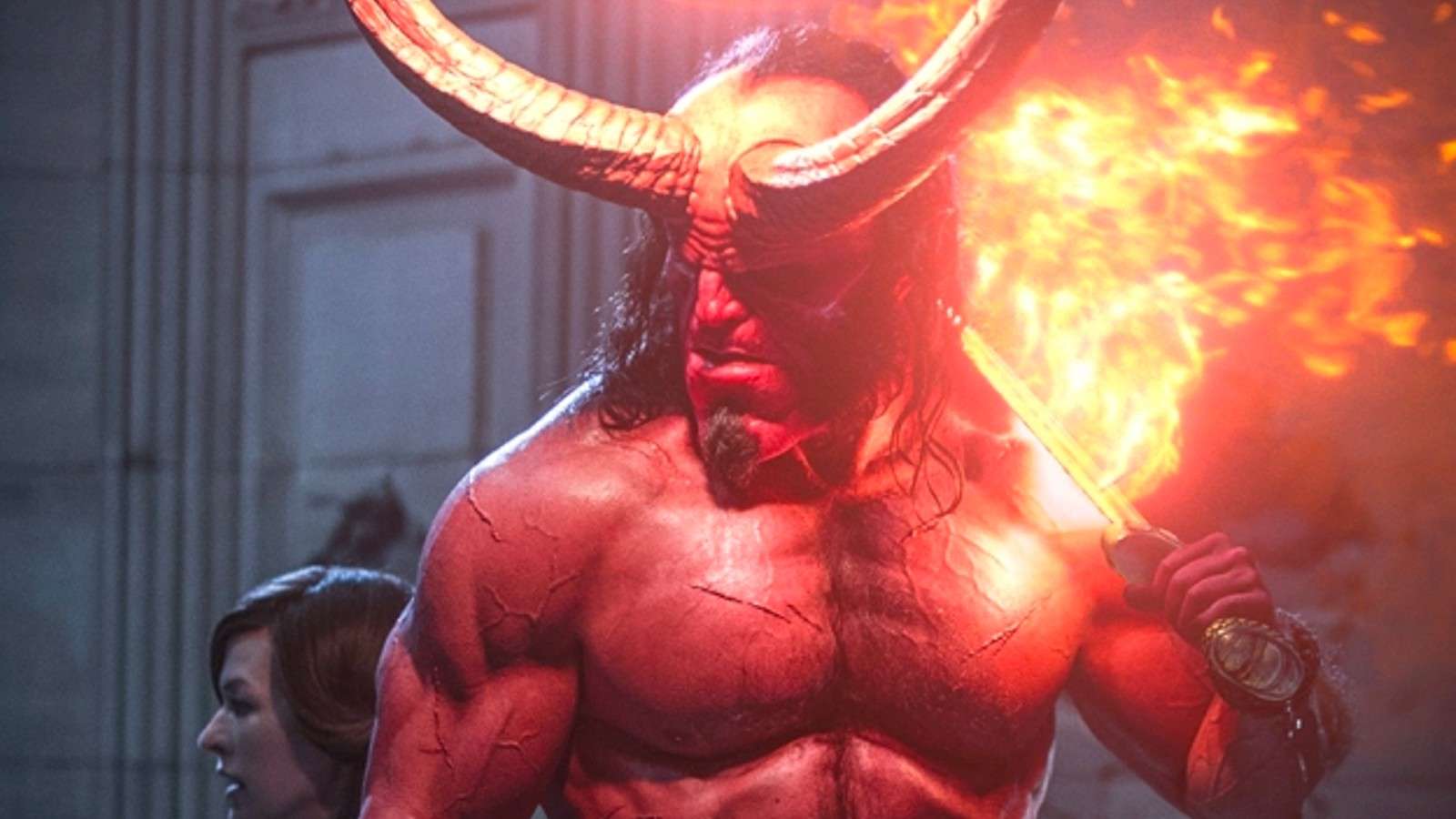 A still from 2019's Hellboy starring David Harbour