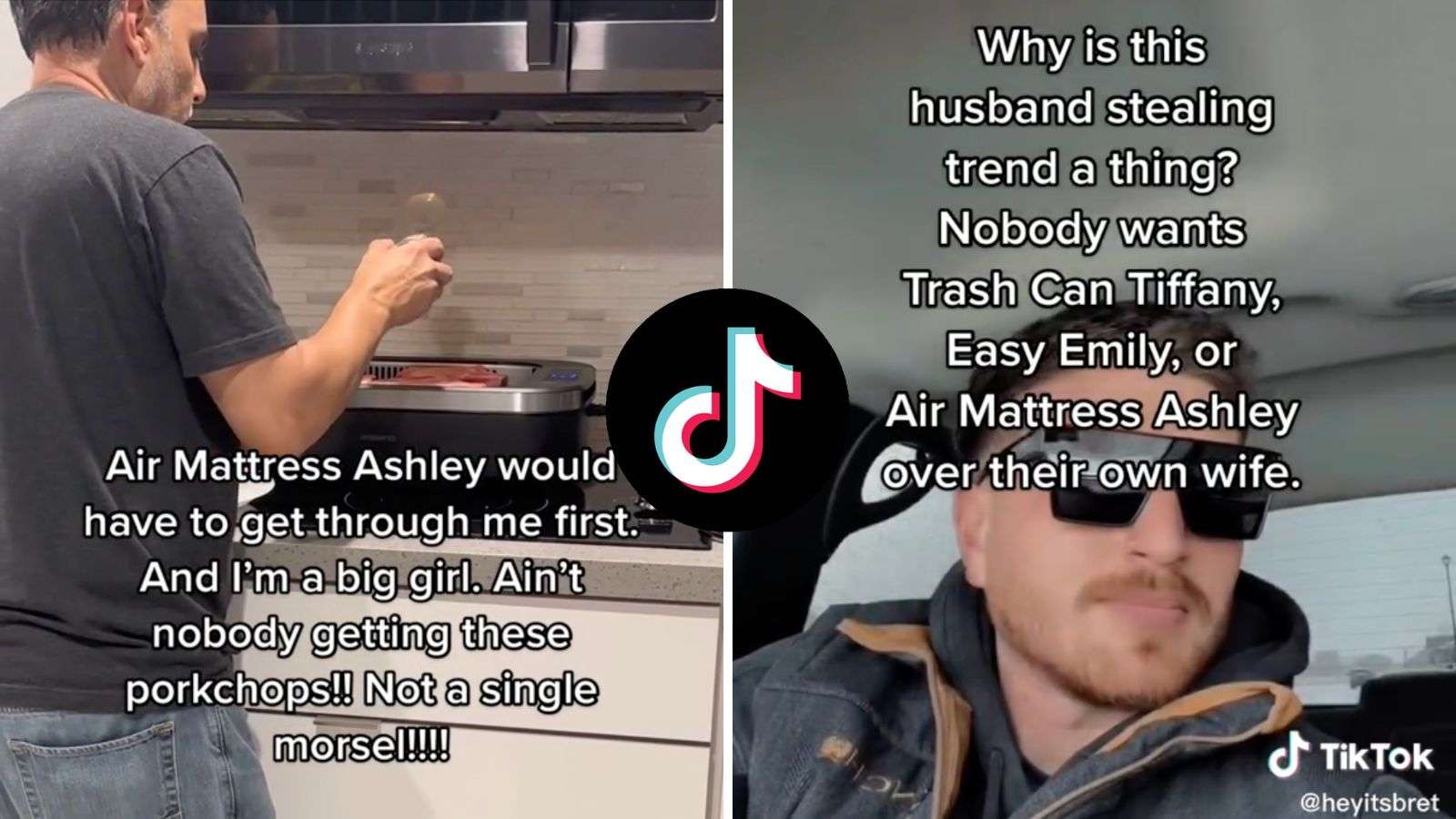 What is the viral 'air mattress Ashley' trend on TikTok?