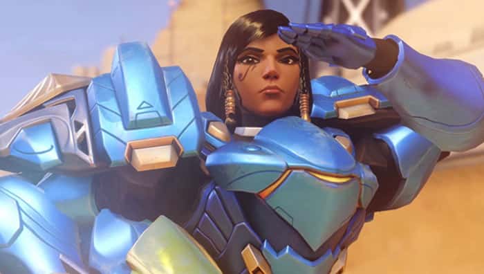 Pharah in a POTG pose