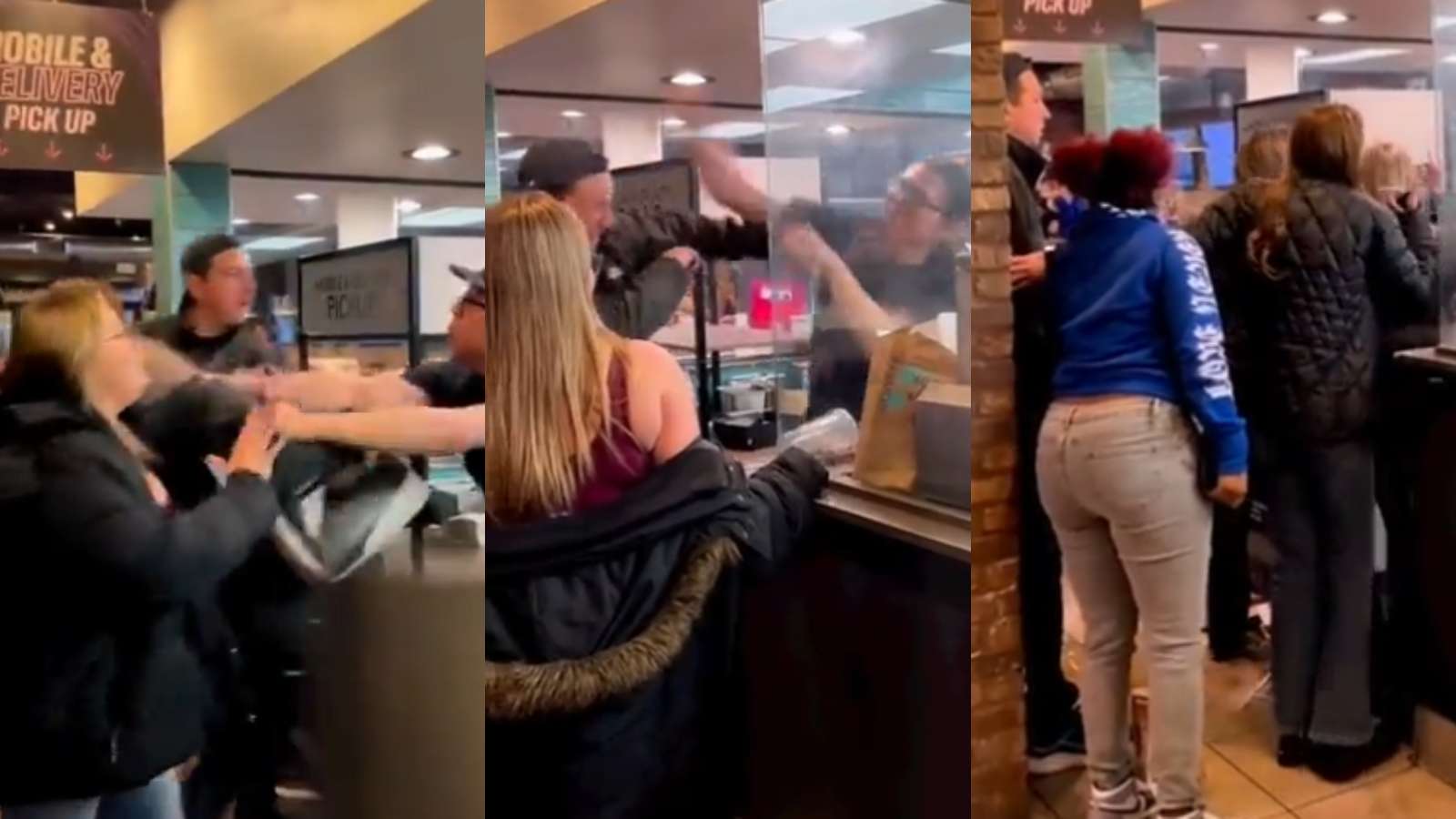 taco bell employee fights customer
