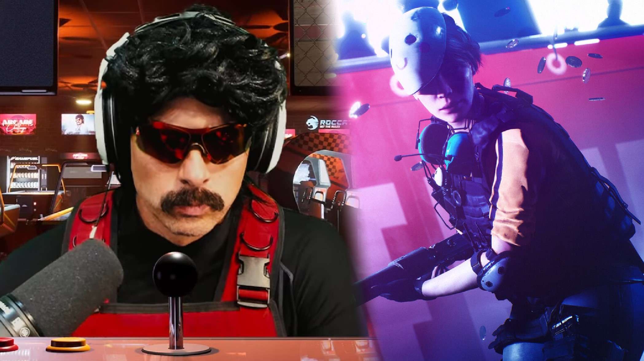 Dr Disrespect playing The Finals