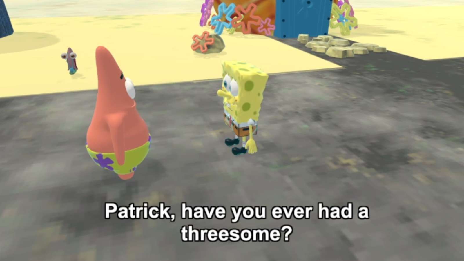 spongebob and patrick talk about sex on twitch