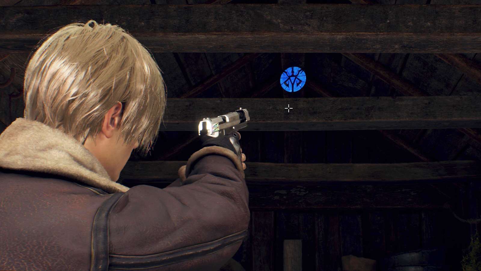 A Blue Medallion in the Resident Evil 4 remake