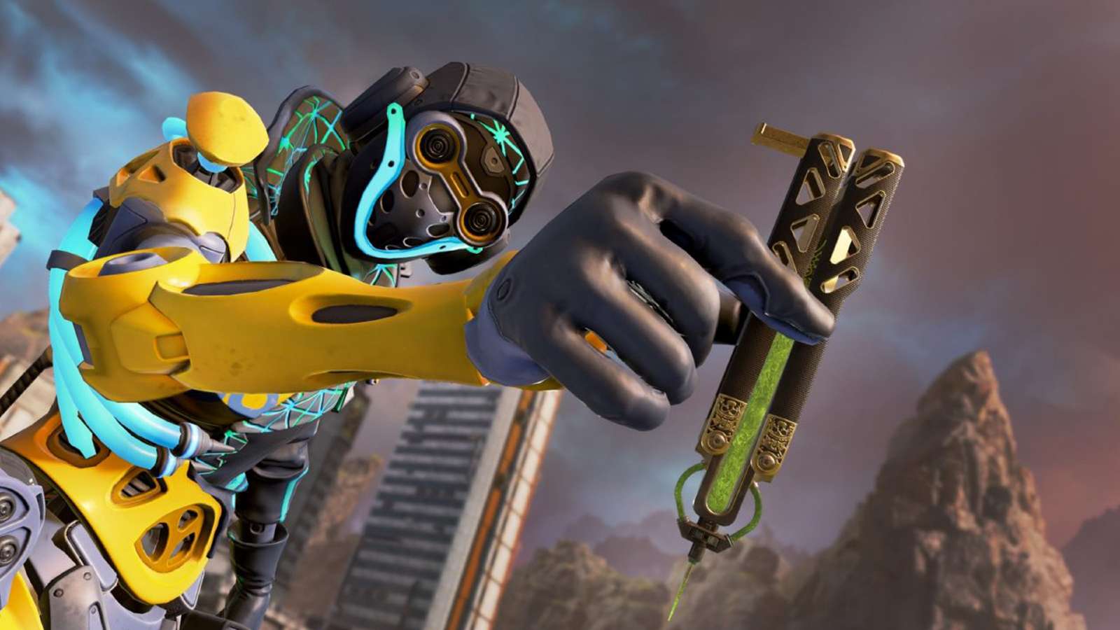 Octane flexing on the other Apex Legends with is cool heirloom.