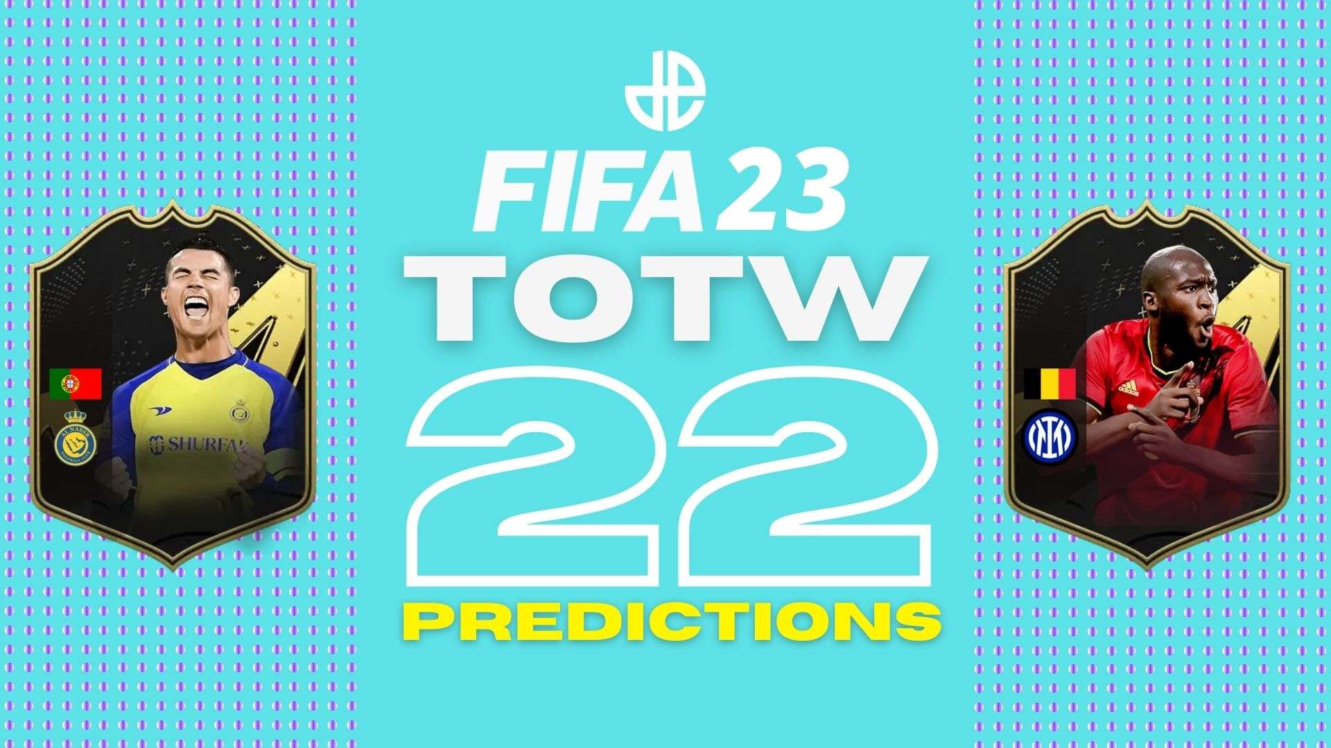 FIFA 23 TOTW 22 prediction cards with Lukaku and Ronaldo