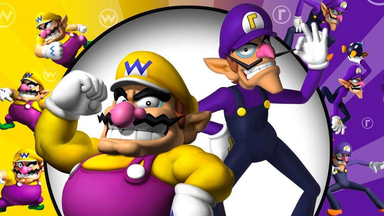 Wario and Waluigi in the Mario games.