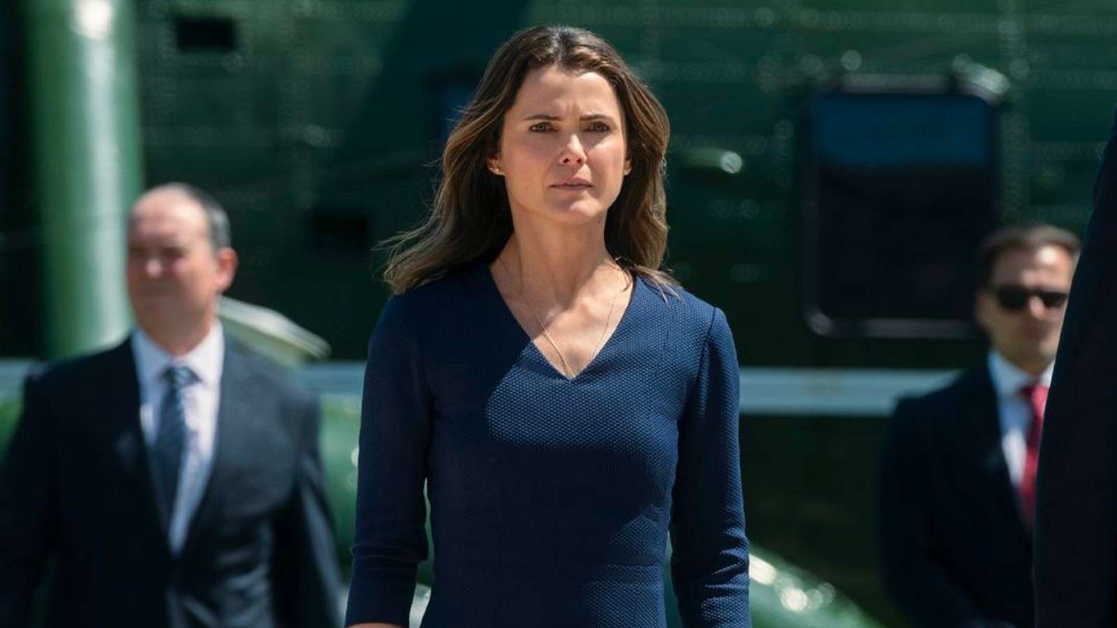 Keri Russell as Kate Wyler in The Diplomat, which is returning for Season 2