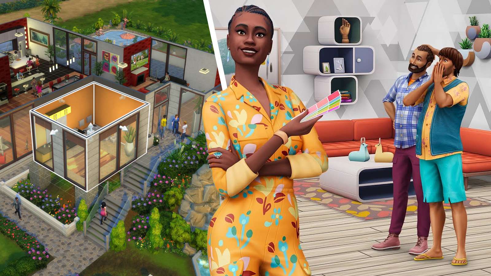 The Sims 4 house builds with Dream Home Decorator