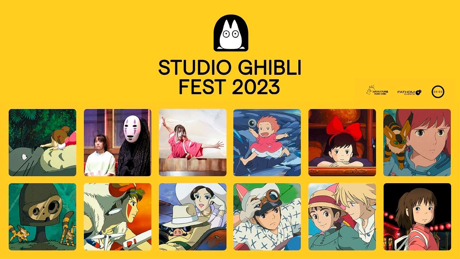 The official poster of Studio Ghibli Fest 2023
