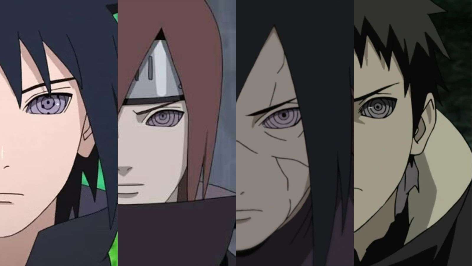 An image featuring main Rinnegan users in Naruto