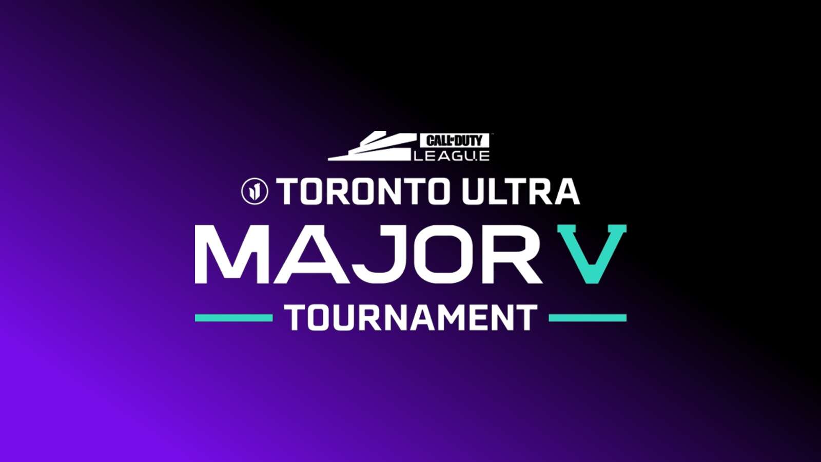 Toronto Ultra Major V Tournament logo on purple and black background