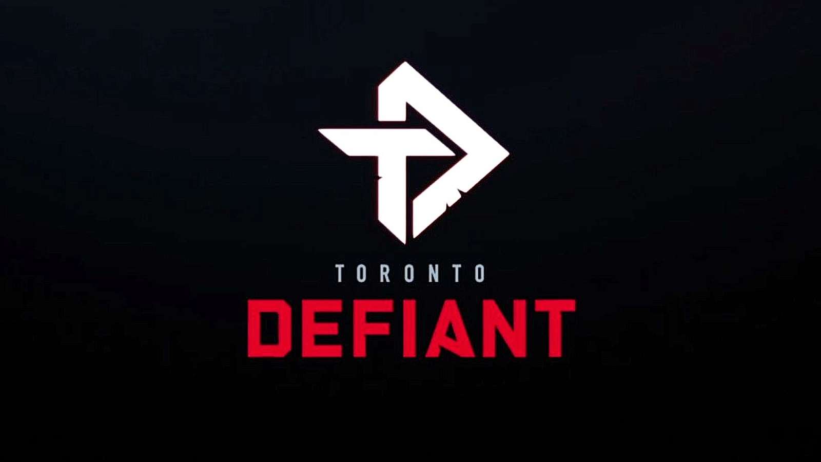 Toronto Defiant OVerwatch League logo with black background