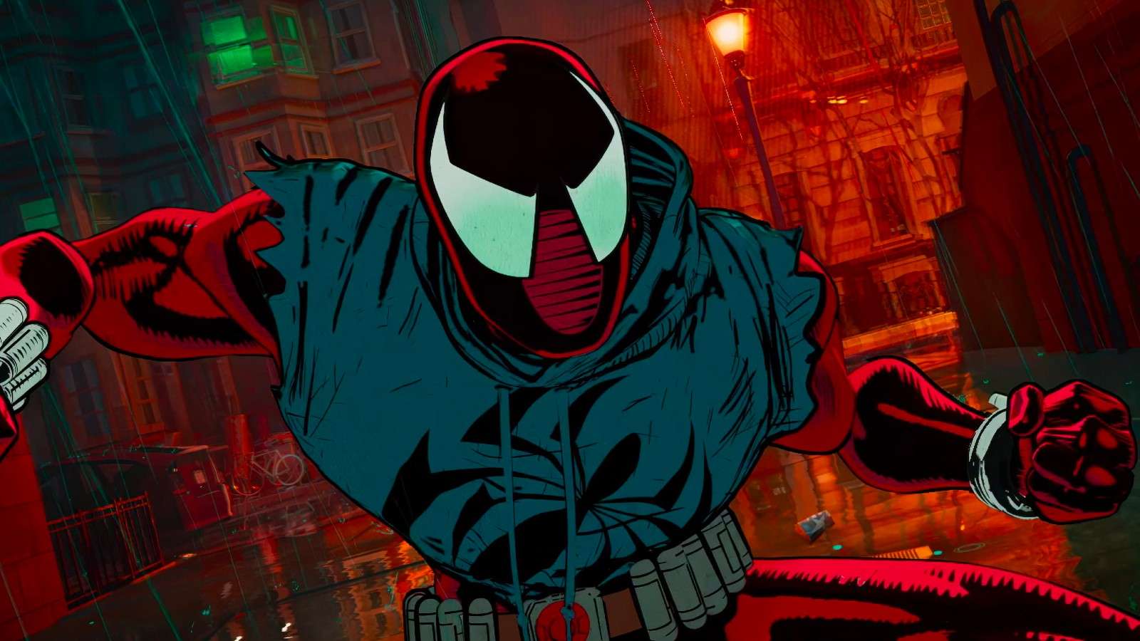 Scarlet Spider in Across the Spider-Verse, one of the movie's easter eggs